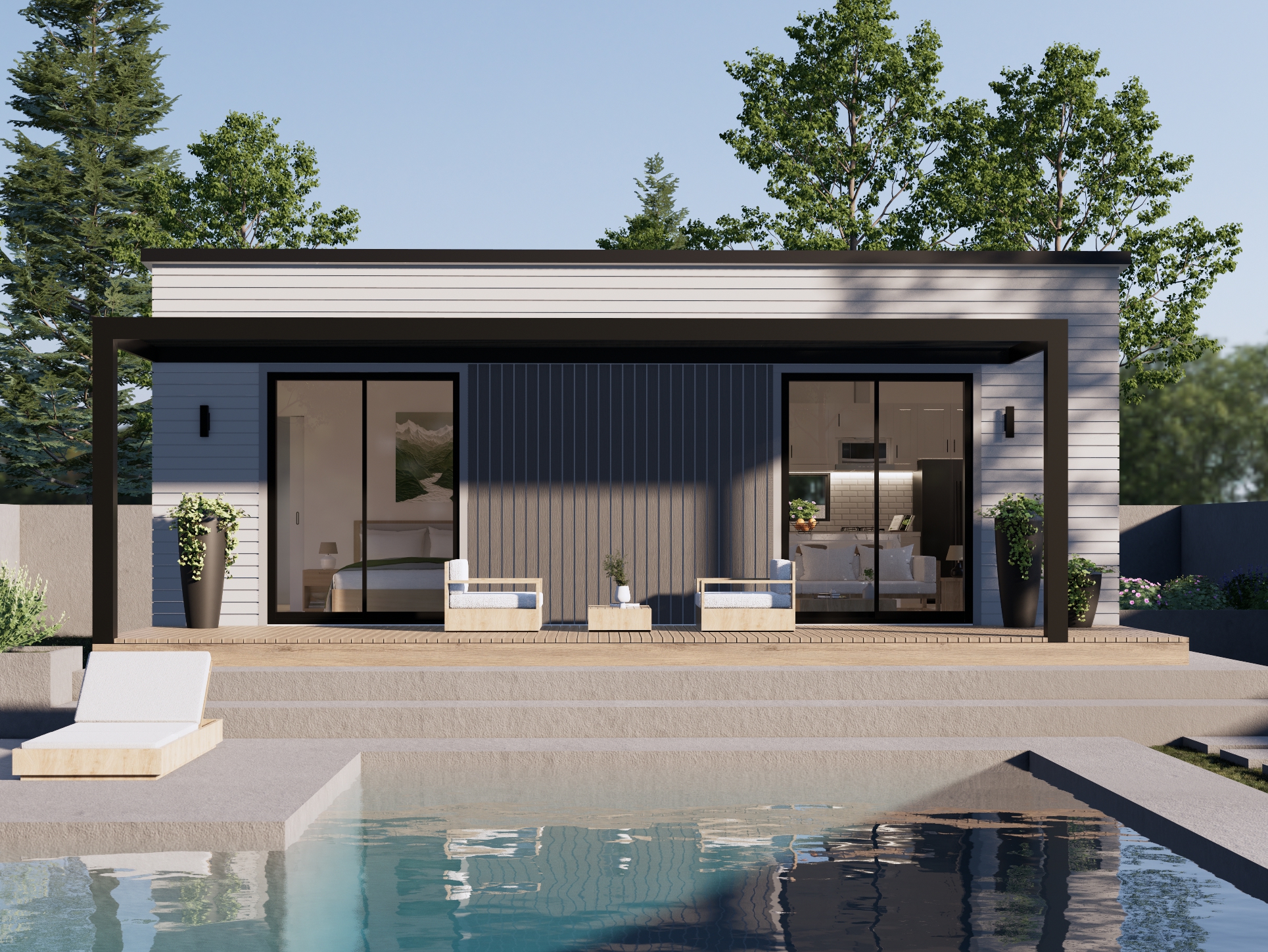 1 Bedroom_Exterior01_Pergola