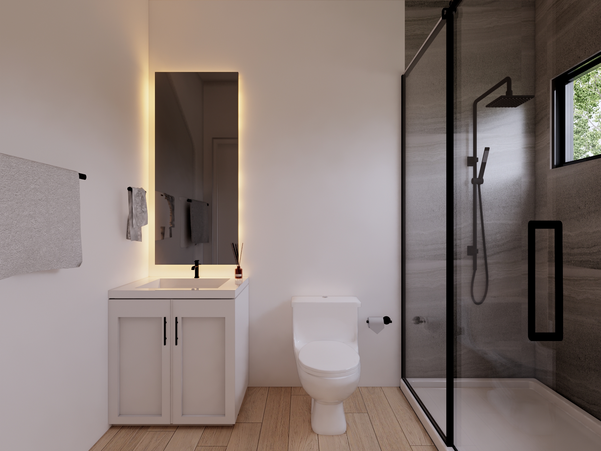 1 Bedroom_Interior_Bathroom Front