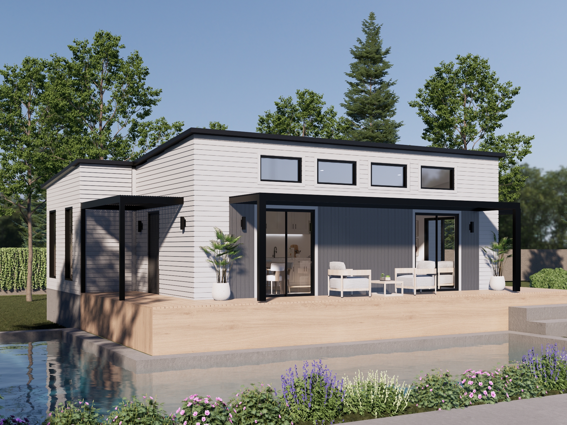 Exterior Perspective-Pergola